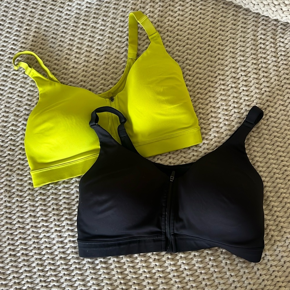 Bundle high support old navy front zipper sports bras